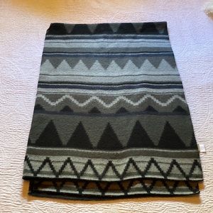 Target Limited Edition Shall wool gray/blue tribal